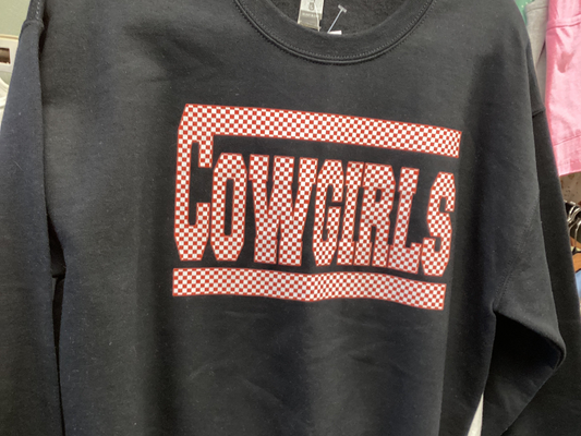 Cowgirls Gildan Crew Medium