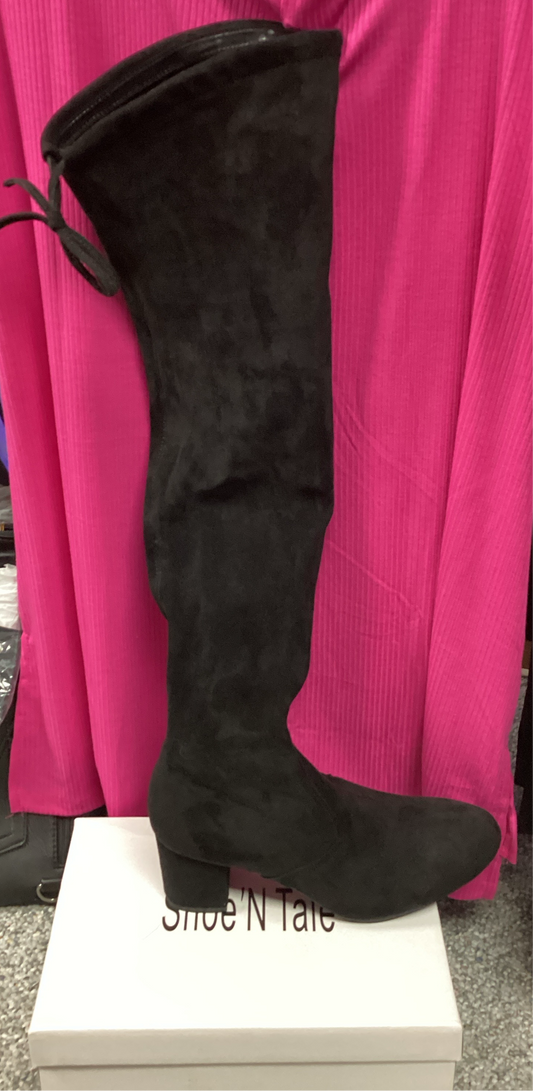 Knee High Chunk Heel Boots