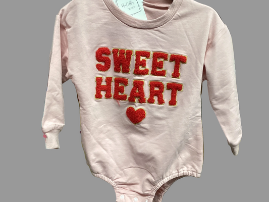 Rose Cuddles Pink Sweetheart Romper