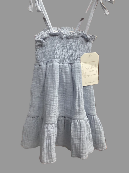 Rose Cuddles Blue Sundress