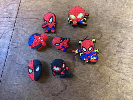 Spider-Man croc stickers