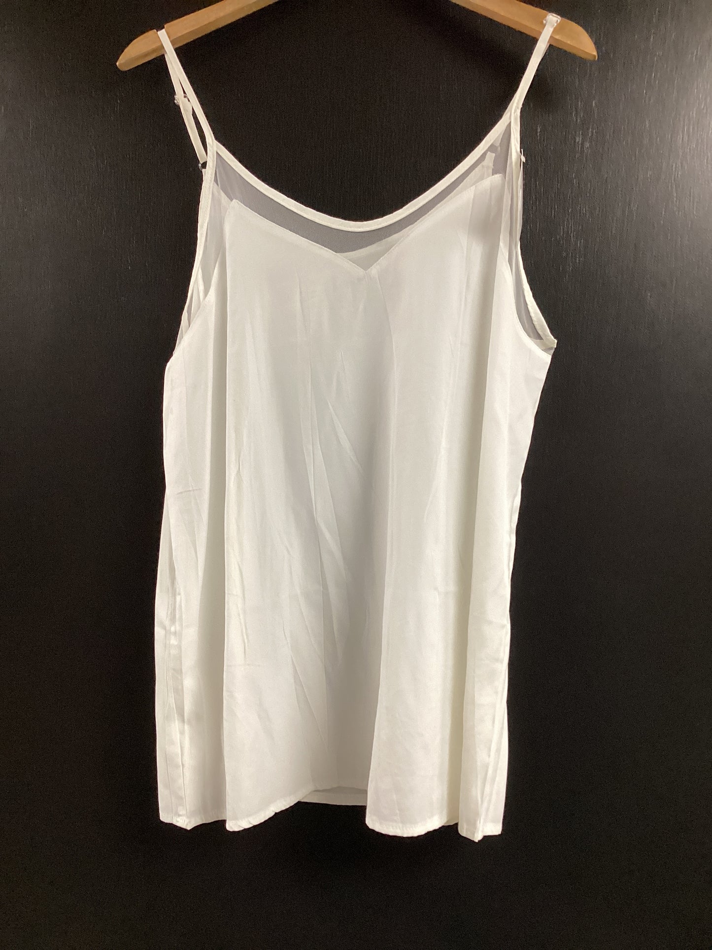 Cream Spaghetti Strap tank