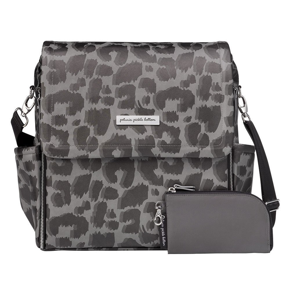 Shadow Leopard Boxy Backpack Diaper Bag