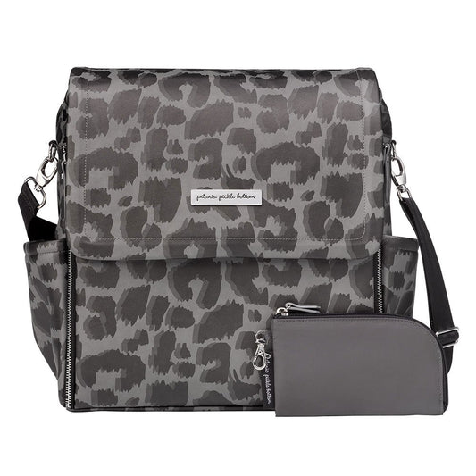 Shadow Leopard Boxy Backpack Diaper Bag