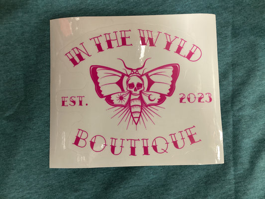 In The Wyld Boutique Window Decal