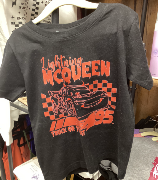 Lightning McQueen Trick or Treat Black Tee
