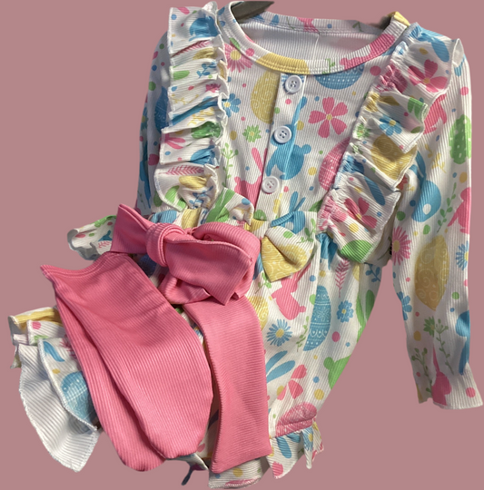 Rose Cuddles Easter Onsie