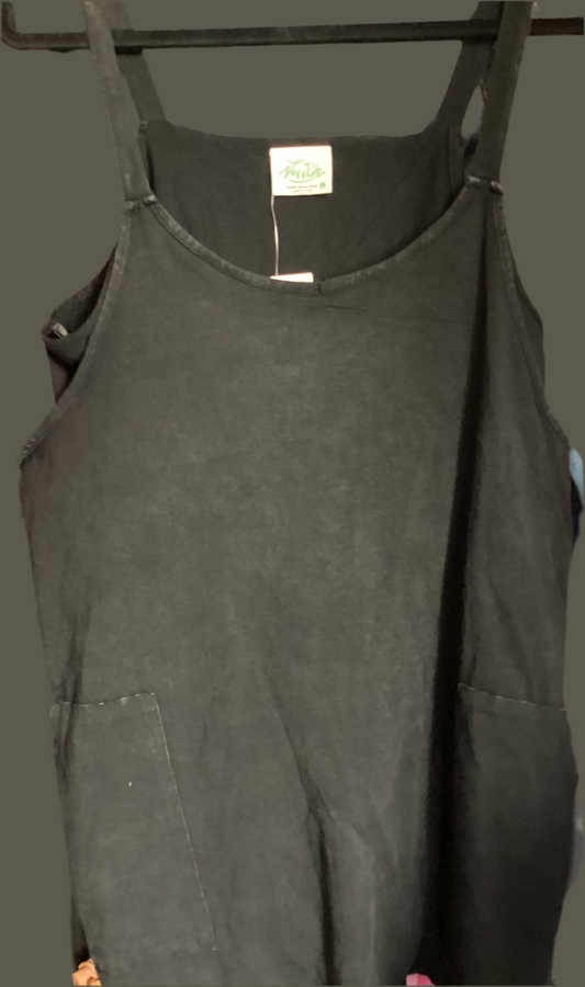 Black Romper with pockets