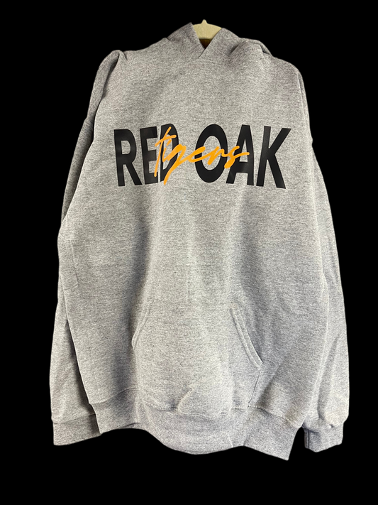 Red Oak Tigers Script Black Hoodie
