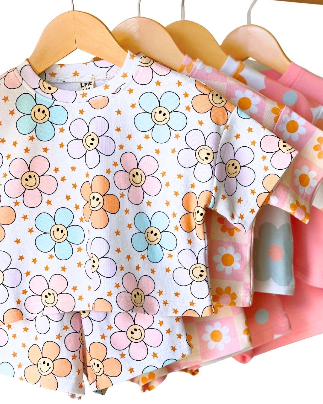 Lucky Panda Kids - Shorts Set | Ditzy Daisy: 5T